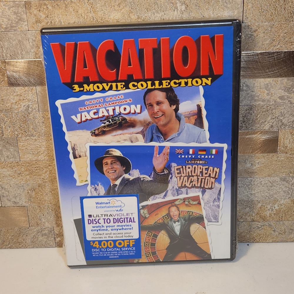 Vacation 3-Movie Collection DVD Chevy Chase National Lampoon Vegas European NEW